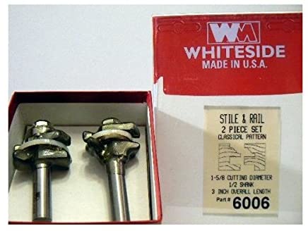 Whiteside 6006 Classical Stile & Rail Set