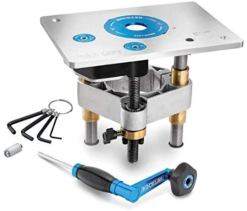 Rockler Pro Lift Router Lift (8-1/4'' x 11-3/4'' plate)