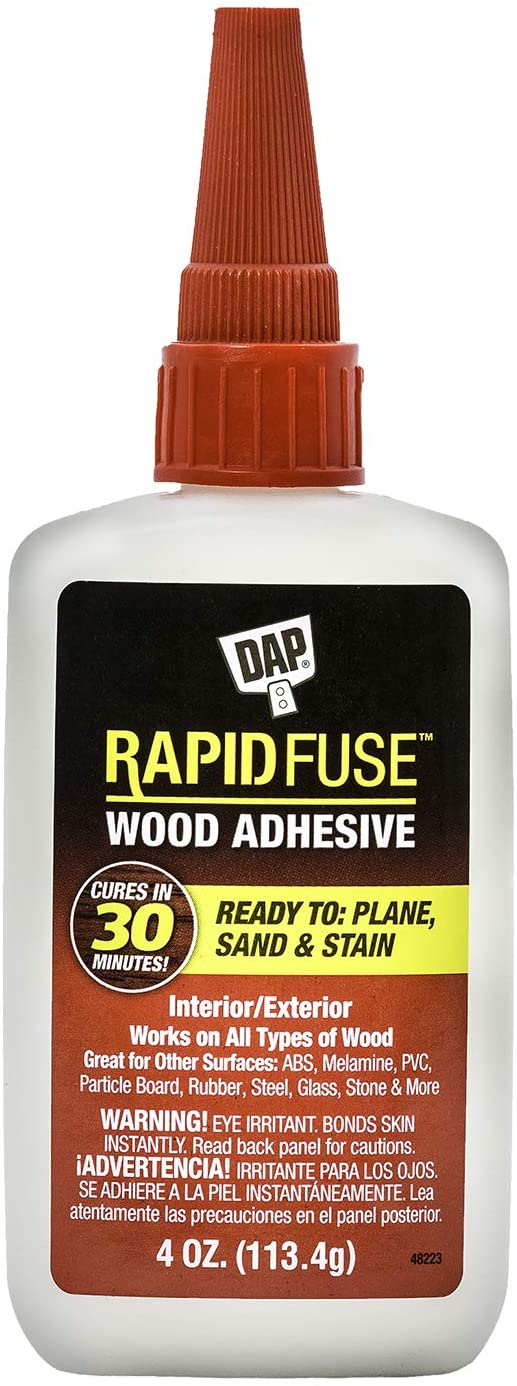 DAP 00157 4 oz Rapid Fuse Fast Curing Wood Adhesive