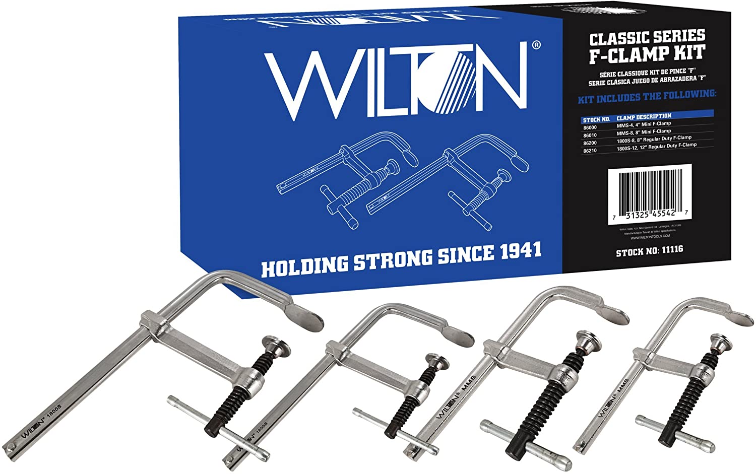 Wilton 11116 classic series F-clamp kit